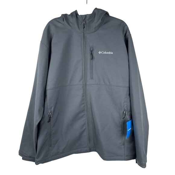 Columbia Men's Ascender Hooded Softshell Jacket (Graphite) Coat Size 1XL - Picture 4 of 11